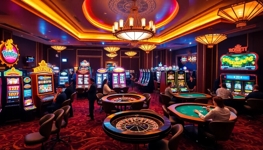 Experience the excitement at 789BETS casino floor with vibrant slot machines and thrilling poker games.