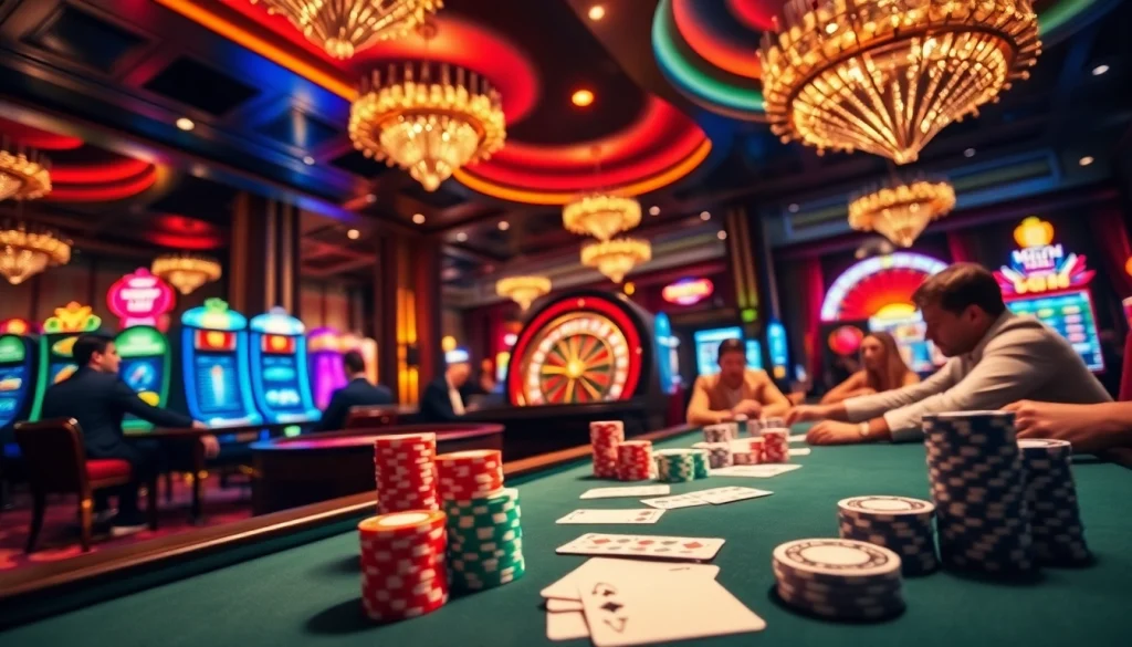 Experience the thrill of mm88 at the casino table with vibrant colors, big wins, and exciting games.